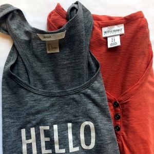 Maternity tops size L (Motherhood and H&M MAMA)